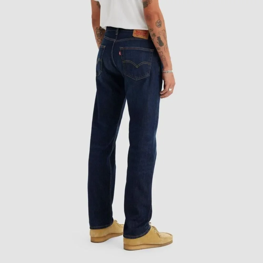 Levi's -  Men's 505 Regular Fit Straight Jeans - Dark Blue